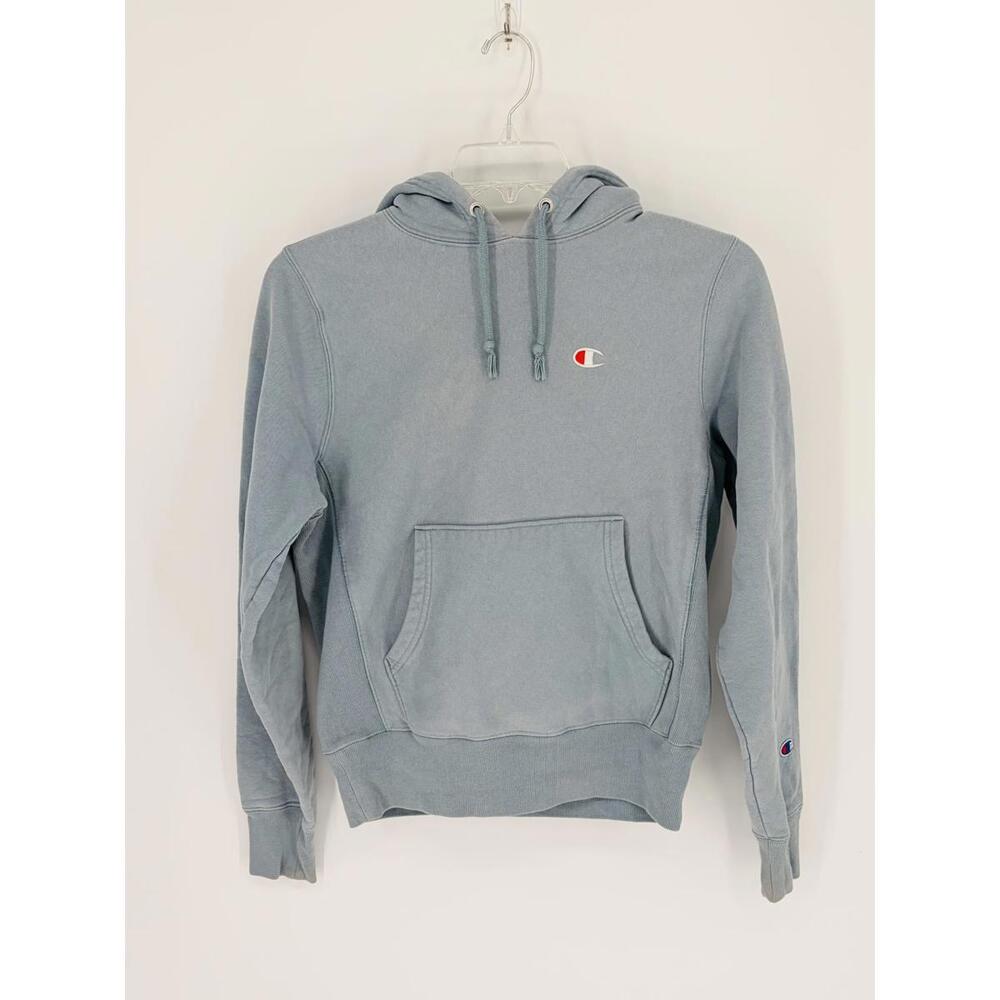 Champion Reverse Weave Embroidered Hoodie Small Heavyweight Cotton